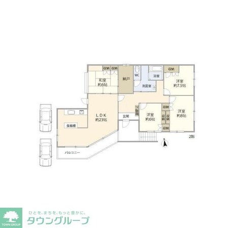 熊谷市銀座3丁目住宅の物件間取画像